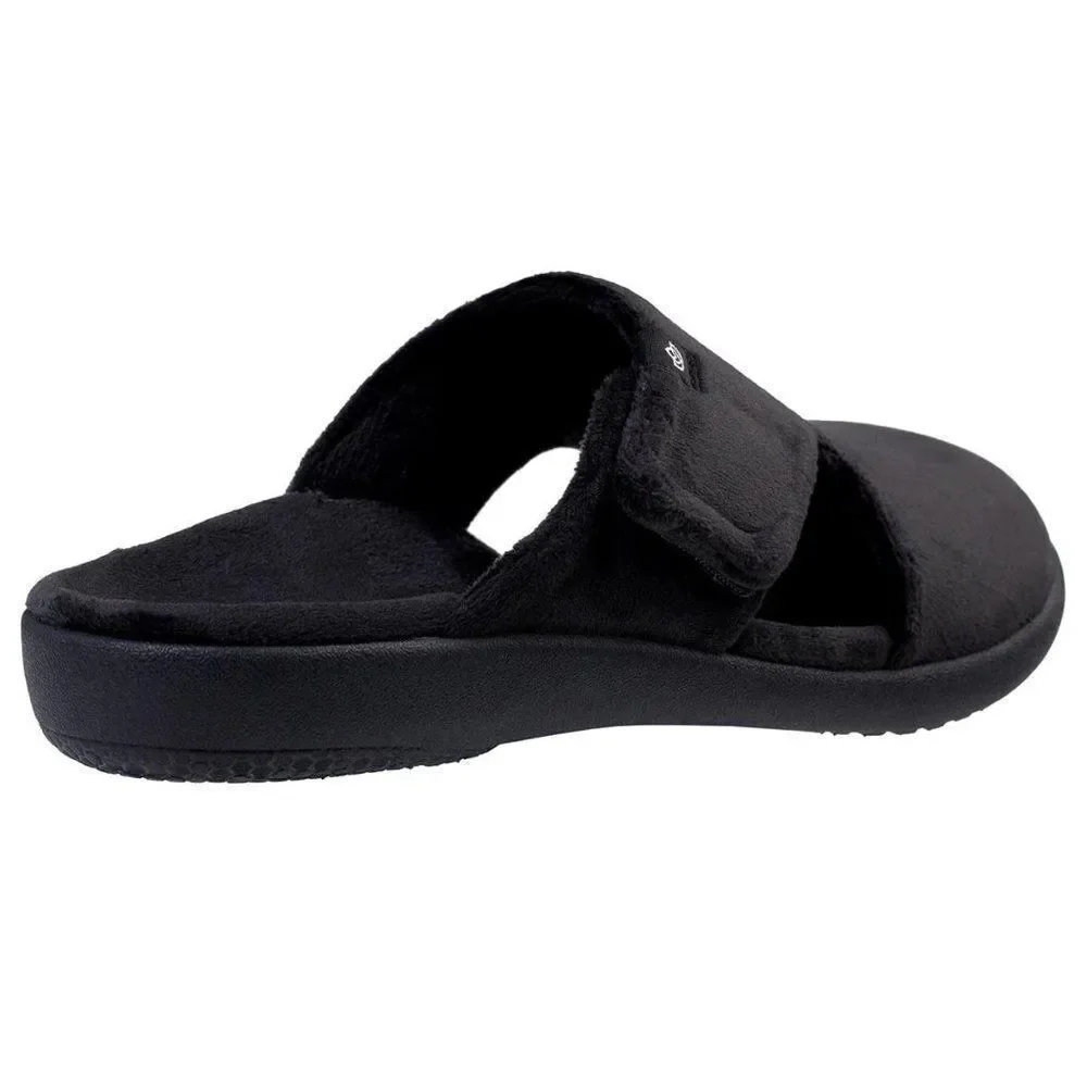 Waco Spenco girls Kholo Renew Comfort Slip Resistant Slippers Black Size 5.5